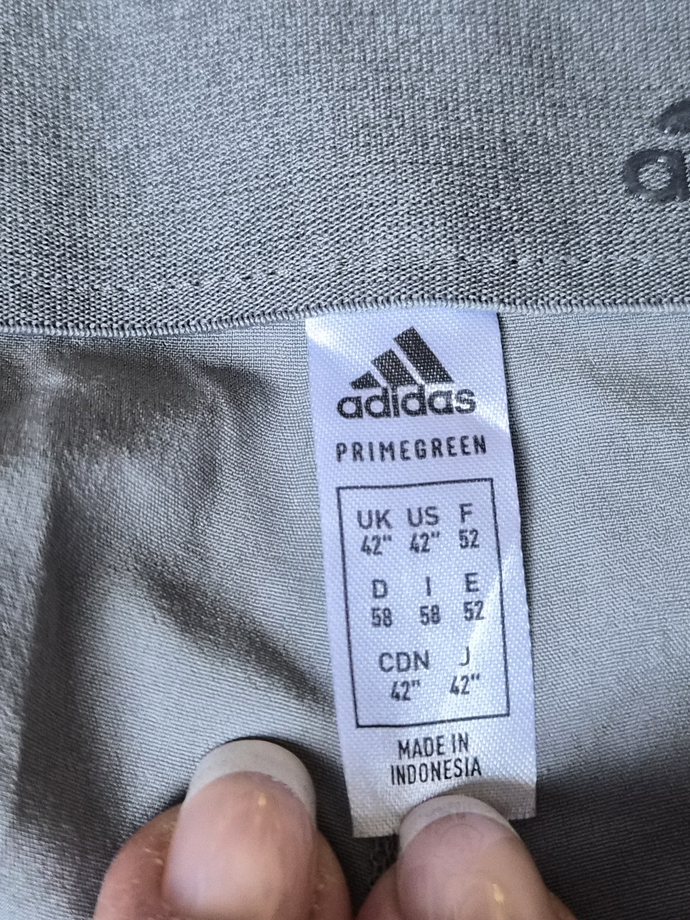 adidas Men Shorts Primegreen Gray Clothing Tag